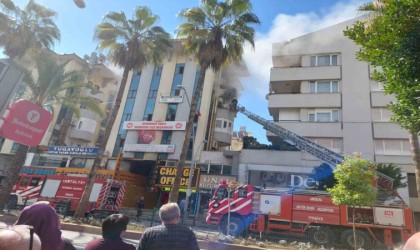 Personel yatakhanesinde çıkan yangın korkuttu