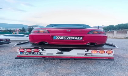 Alanyada drift yapan sürücüye ceza yağdı