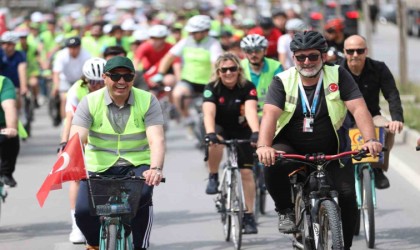 Bağımlılıkla mücadele için bisiklet sürdüler