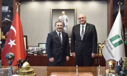 Başkan Bakkalcıoğludan, Başkan Ataça ziyaret