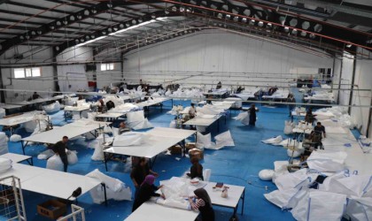 Çuval fabrikası yüzlerce insan iş oldu