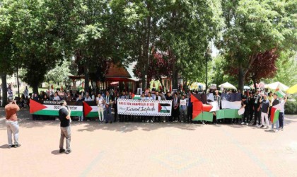 GAÜN Öğrencilerinden İsrailin Refah saldırılarına karşı tepki