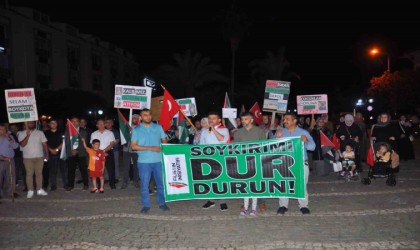 Gazipaşada Gazzeye destek gösterisi