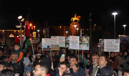 Kayseride Filistine destek gösterisi