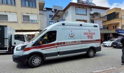 Kaza yapan motosiklet sürücüsü hastanelik oldu