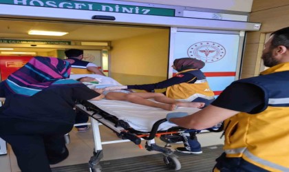 Merdiven boşluğuna düşen çocuk ağır yaralandı