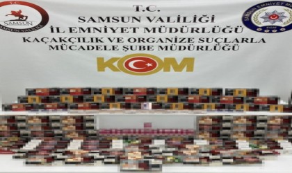 Samsunda 28 bin 580 adet kaçak makaron ele geçirildi