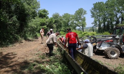 Tarımsal sulama kanalları temizlendi