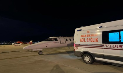 Vanda 6 yaşındaki çocuk hasta için ambulans uçak havalandı