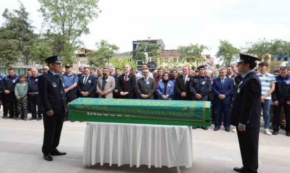 Vefat eden zabıta memuru Mustafa Şengün için tören düzenlendi