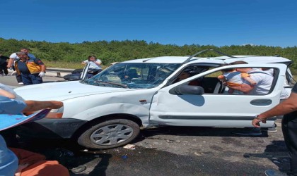 1i ağır 6 kişinin yaralandığı kazanın güvenlik kamerası ortaya çıktı