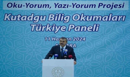 Bakan Tekin, Oku-Yorum, Yazı-Yorum Projesi Kutadgu Bilig Okumaları Türkiye Paneline katıldı