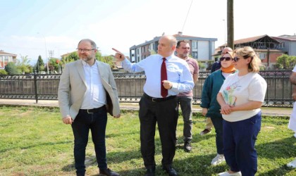 Başkan Özlü sahaya indi, çalışmaları inceledi