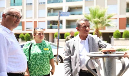 Başkan Yetişkin, parklarda incelemede bulundu