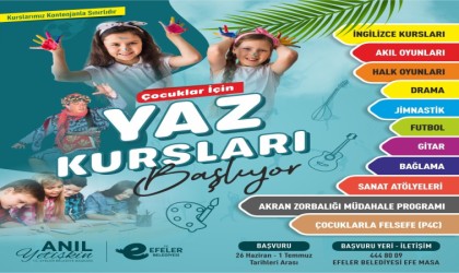 Efeler Belediyesi yaz kursları başlıyor