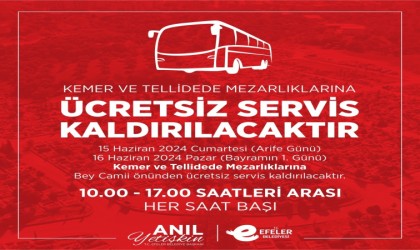 Efeler Belediyesinden mezarlık ziyaretlerine ücretsiz ulaşım desteği