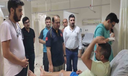 İl Sağlık Müdürü Şenkuldan yangından etkilenen şahıslara geçmiş olsun ziyareti