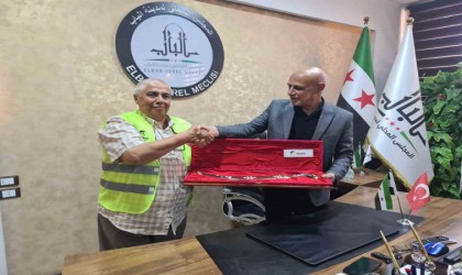 İmkanderden El Bab Yerel Meclisi Başkanı seçilen Sabbaga ziyaret