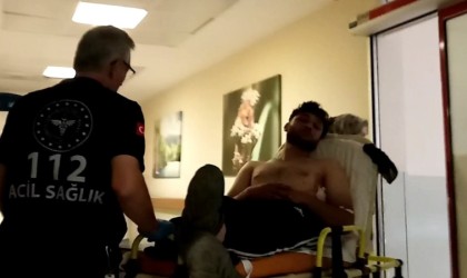 İnegölde 10 kişi birbirine girdi, 1 kişi bıçakla yaralandı