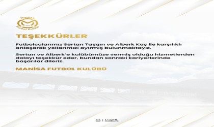 Manisa FK, iki futbolcusu ile yollarını ayırdı