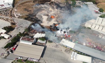 Palet fabrikasında çıkan yangın kontrol altına alındı