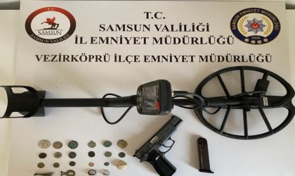 Samsunda 17 adet sikke ve 5 adet tarihi eser ele geçirildi