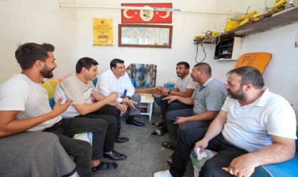 Yılmazdan esnafa ziyaret