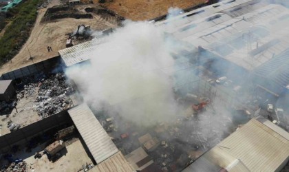 Aydında bir geri dönüşüm yangını daha