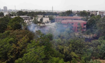 Bursanın göbeğinde korkutan yangın