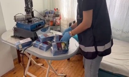 Evleri adeta sigara fabrikasına çevirmişler