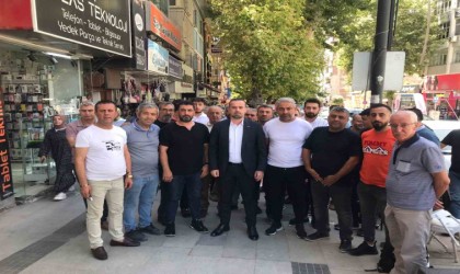MAGİNDER Yönetim Kurulu Başkanı Karademir, Kışla Caddesi esnafını ziyaret etti