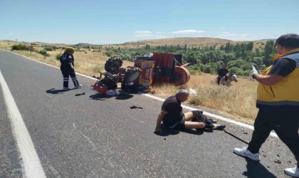 Malatyada çapa motoru devrildi: 1 ölü, 1 ağır yaralı