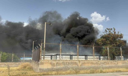 Malatyada korkutan konteyner yangını