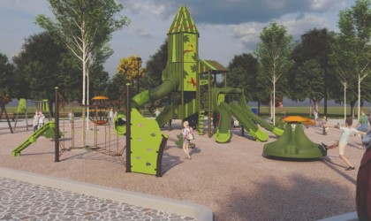 Millet bahçesinde çocuk oyun alanı sil baştan