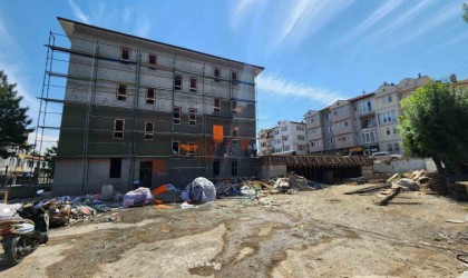 Müdür Başyiğitten inşaatı devam eden okulda inceleme