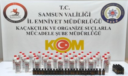 Samsunda 40 litre etil alkol ele geçirildi