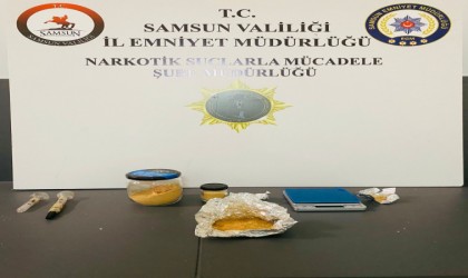 Samsunda uyuşturucuyla yakalanan 2 kişi gözaltına alındı