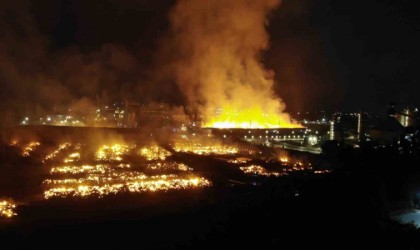 Söke kağıt fabrikasındaki yangın söndürülemiyor