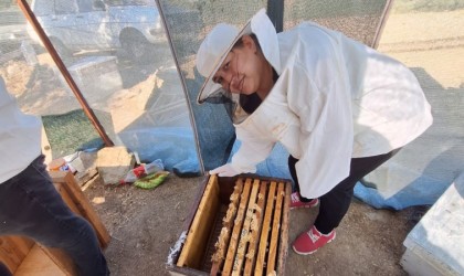 Sökede Arıcılık Kursunda bal sağımı eğitim verildi