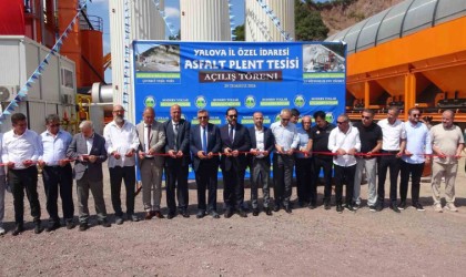 Yalovada asfalt plenti tesisi törenle açıldı