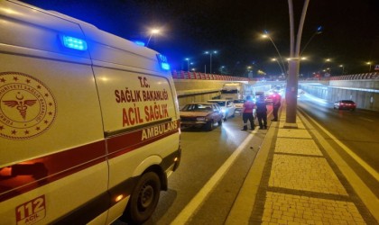 Alt geçitte zincirleme kaza: 1 yaralı