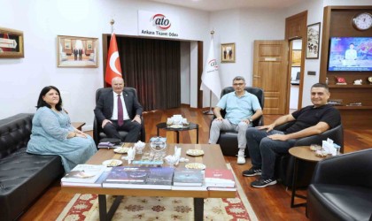 ATO Başkanı Baran, Paris 2024 Olimpiyat Oyunlarında atıcılık dalında gümüş madalya kazanan milli sporcu Dikeç ile bir araya geldi.