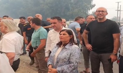 Başkan Çerçioğlu yangın bölgesinde