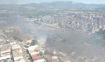 Bursada otluk alanda çıkan yangın kontrol altına alındı