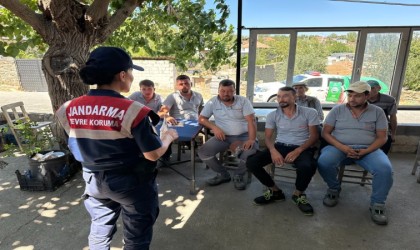 Çinede vatandaşlara yangın riskleri anlatıldı