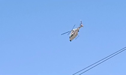 Diyarbakırda Emniyetin helikopteri kayıp Narin için havalandı