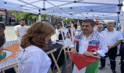 Esenlerde Filistin için “Zulmü Fırçala 308. Gün” etkinliği düzenledi