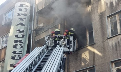 Havyadan çıkan yangın iş yerini kül etti
