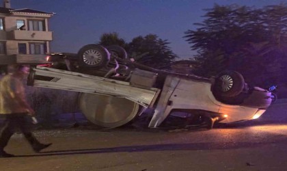 Iğdırda korkutan zincirleme trafik kazası: 4 araç birbirine girdi