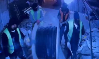 İnşaat görevlisini silahla rehin alan hırsızlar 800 bin liralık malzeme çaldı